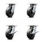 Service Caster 6 Inch Polyolefin Swivel Caster Set with Roller Bearings 2 Brakes SCC-35S620-POR-2-SLB-2 - alternate 1